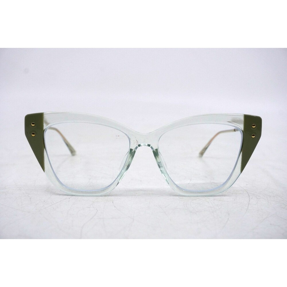 FIRMOO Cat Eye Full Rim Eyeglasses Frames Only Green Clear Rose Gold TR8233